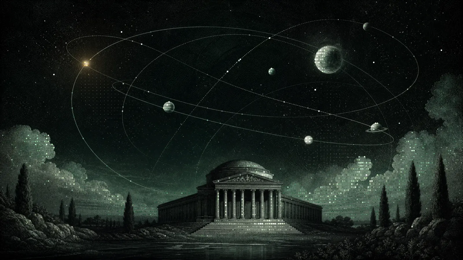 Orbital paths change above a fixed classical archive.